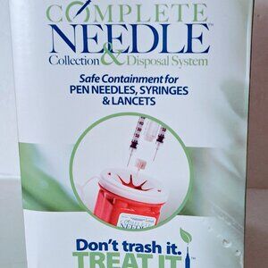 Complete Needle Collection & Disposal System 70 1-cc or 300 Pen Needle Capacity
